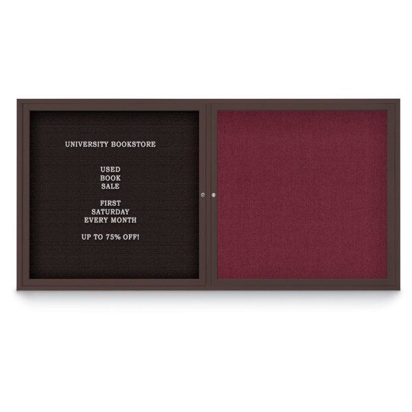 Corkboard, 42"x32", Black/Satin